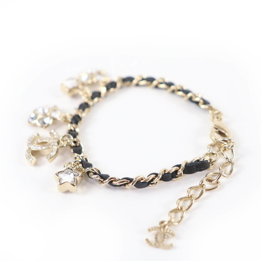 CHANEL Black Logo Charm Bracelet - Picture 3 of 5